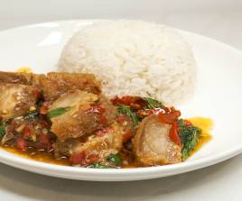 ข้าวกะเพราหมูกรอบ