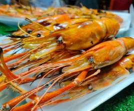 กุ้งเผาครึ่งกิโลกรัม