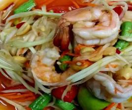 ตำกุ้งสุก