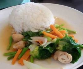 ข้าวผักรวม